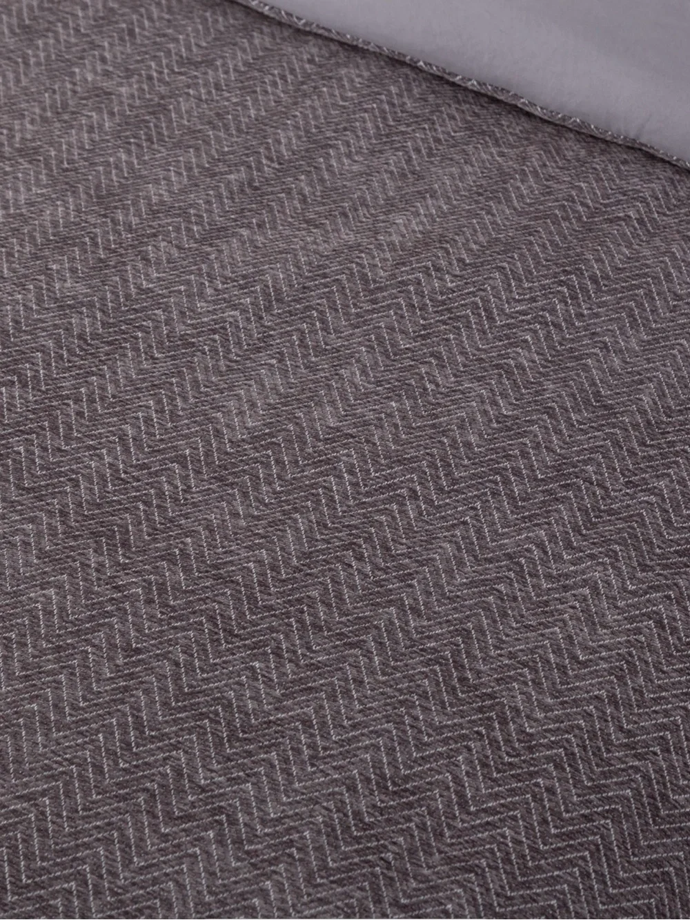 Berkshire Charcoal Herringbone Chenille 3-Piece Comforter Set